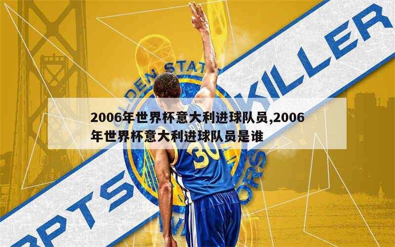 2006年世界杯意大利进球队员,2006年世界杯意大利进球队员是谁