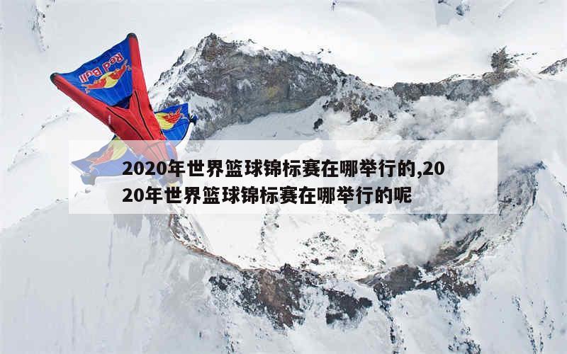 2020年世界篮球锦标赛在哪举行的,2020年世界篮球锦标赛在哪举行的呢