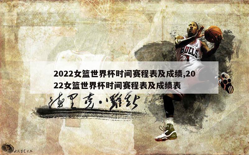 2022女篮世界杯时间赛程表及成绩,2022女篮世界杯时间赛程表及成绩表