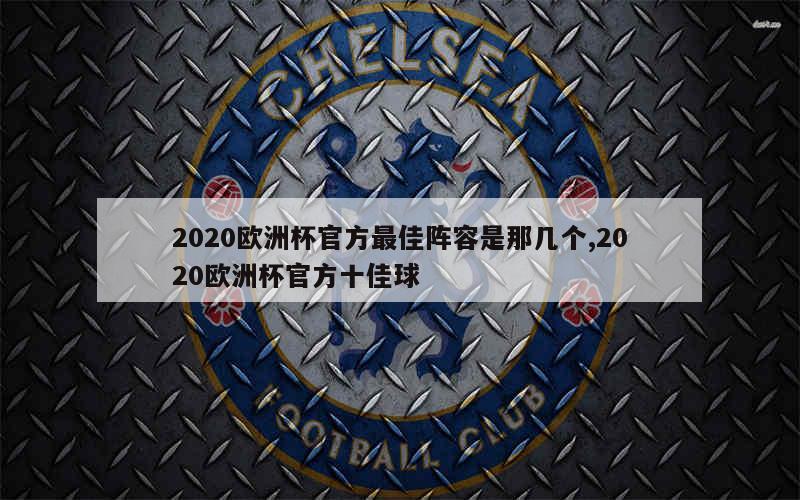 2020欧洲杯官方最佳阵容是那几个,2020欧洲杯官方十佳球