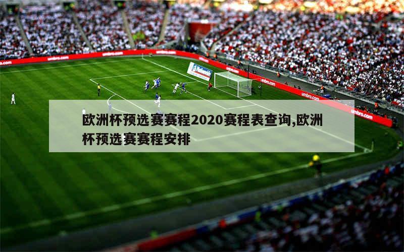 欧洲杯预选赛赛程2020赛程表查询,欧洲杯预选赛赛程安排