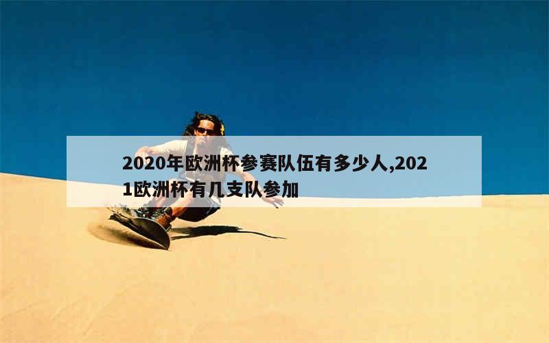 2020年欧洲杯参赛队伍有多少人,2021欧洲杯有几支队参加