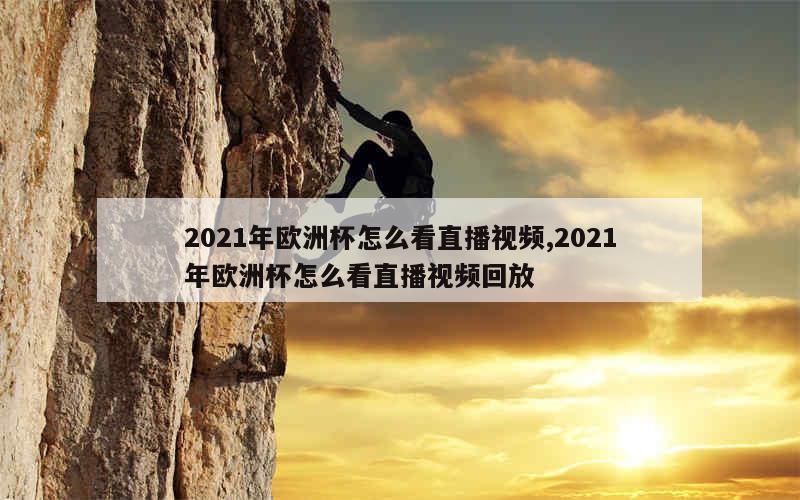 2021年欧洲杯怎么看直播视频,2021年欧洲杯怎么看直播视频回放