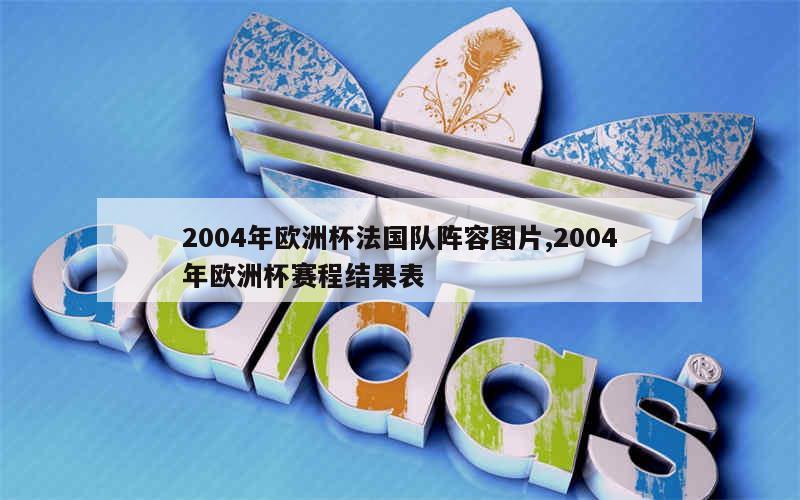 2004年欧洲杯法国队阵容图片,2004年欧洲杯赛程结果表