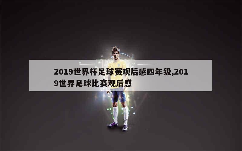 2019世界杯足球赛观后感四年级,2019世界足球比赛观后感