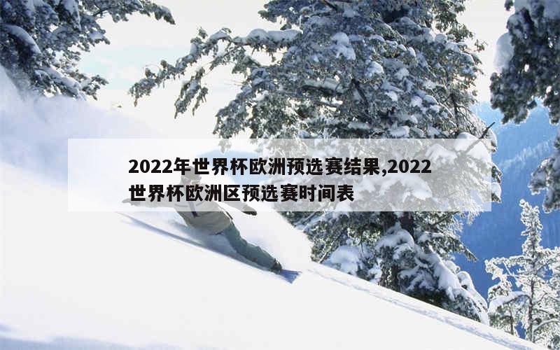 2022年世界杯欧洲预选赛结果,2022世界杯欧洲区预选赛时间表