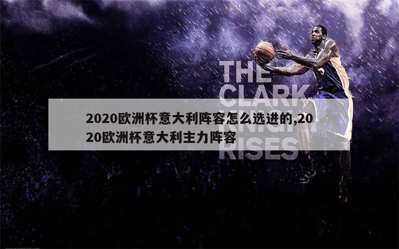 2020欧洲杯意大利阵容怎么选进的,2020欧洲杯意大利主力阵容