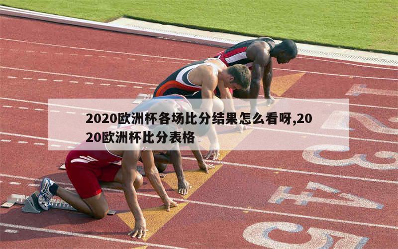 2020欧洲杯各场比分结果怎么看呀,2020欧洲杯比分表格