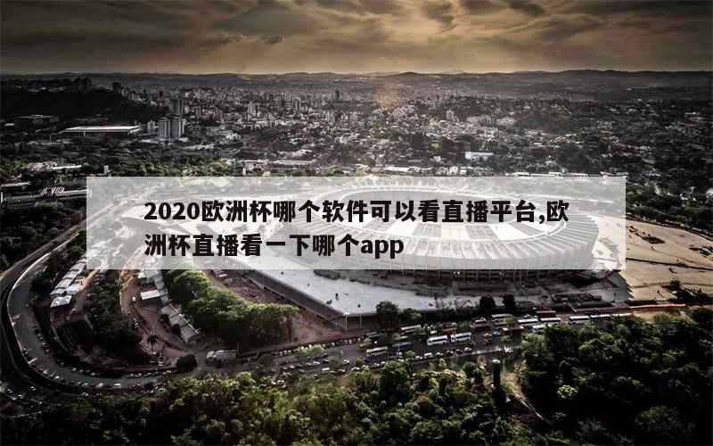 2020欧洲杯哪个软件可以看直播平台,欧洲杯直播看一下哪个app