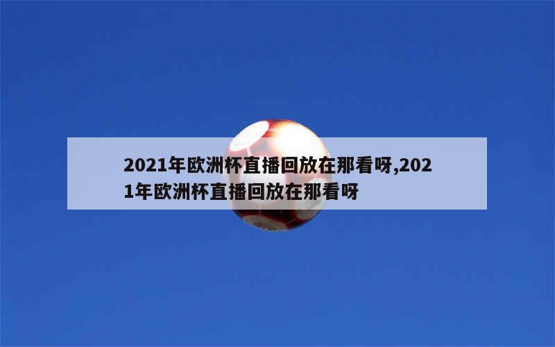 2021年欧洲杯直播回放在那看呀,2021年欧洲杯直播回放在那看呀