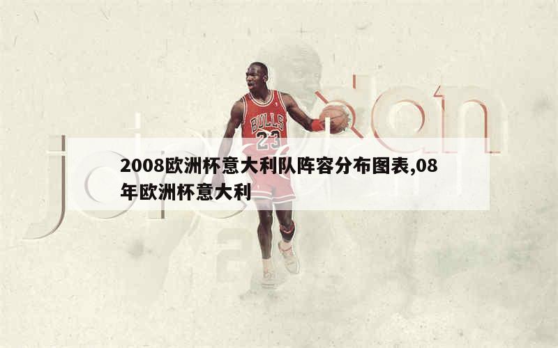 2008欧洲杯意大利队阵容分布图表,08年欧洲杯意大利