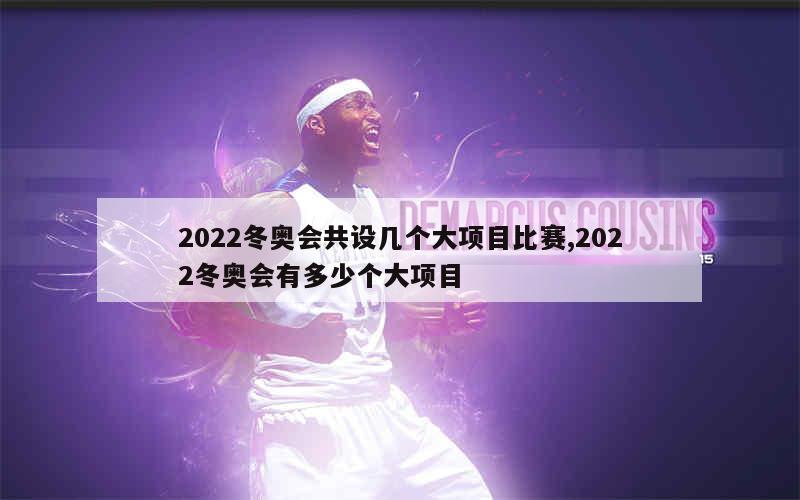 2022冬奥会共设几个大项目比赛,2022冬奥会有多少个大项目