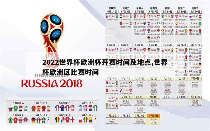 2022世界杯欧洲杯开赛时间及地点,世界杯欧洲区比赛时间