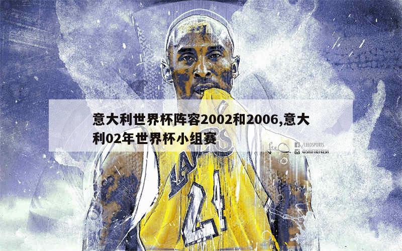 意大利世界杯阵容2002和2006,意大利02年世界杯小组赛