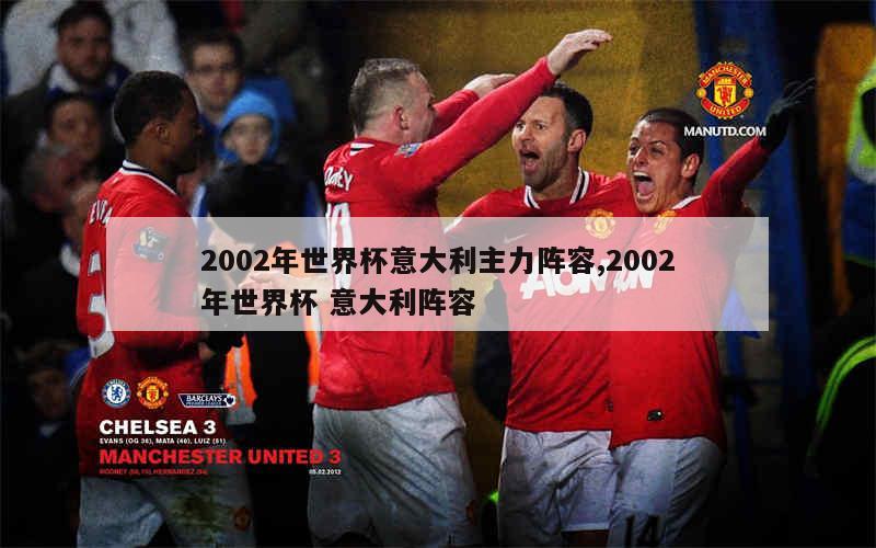 2002年世界杯意大利主力阵容,2002年世界杯 意大利阵容