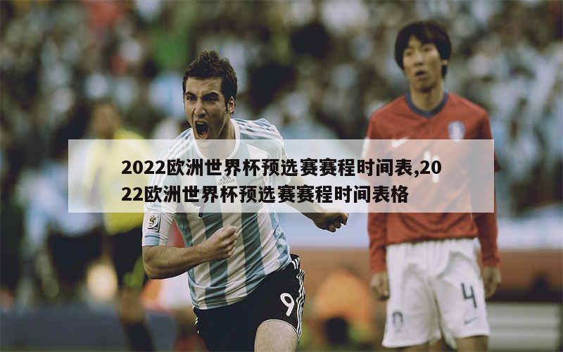 2022欧洲世界杯预选赛赛程时间表,2022欧洲世界杯预选赛赛程时间表格