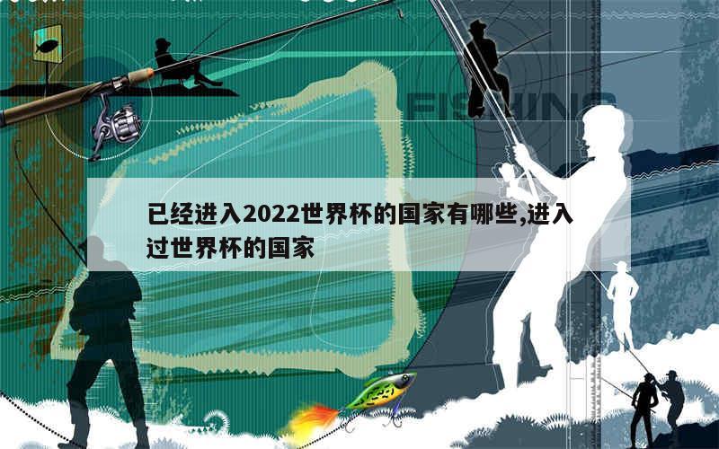 已经进入2022世界杯的国家有哪些,进入过世界杯的国家