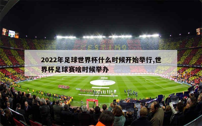 2022年足球世界杯什么时候开始举行,世界杯足球赛啥时候举办