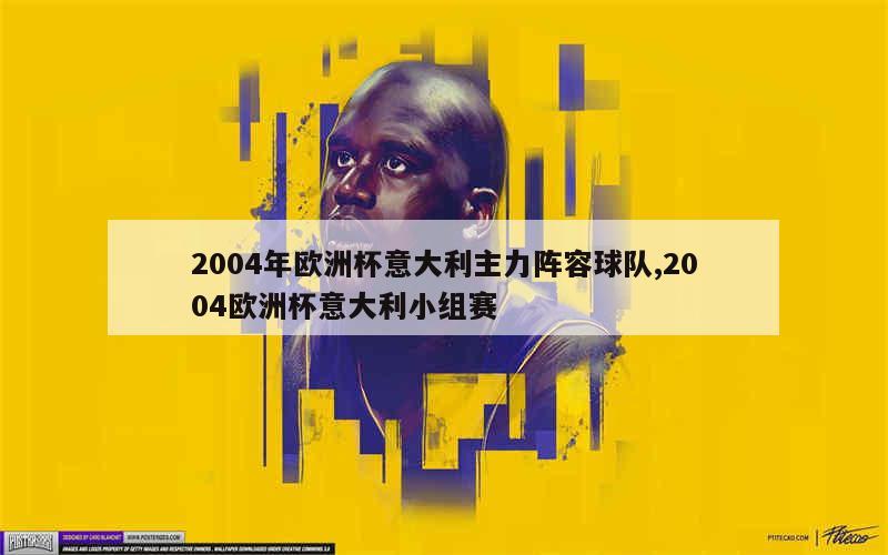 2004年欧洲杯意大利主力阵容球队,2004欧洲杯意大利小组赛