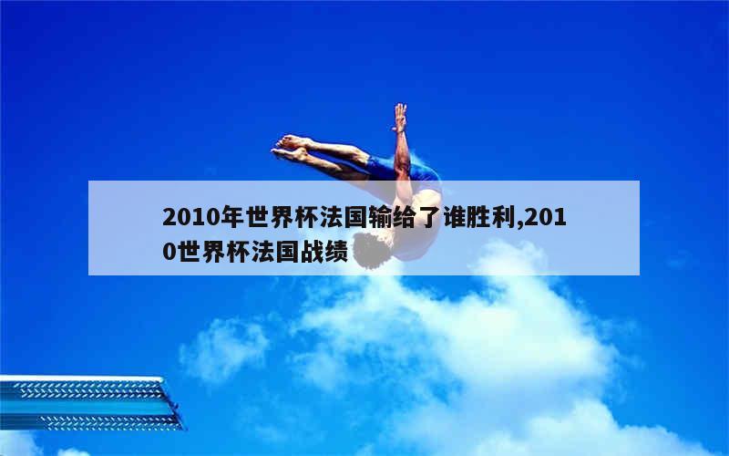 2010年世界杯法国输给了谁胜利,2010世界杯法国战绩